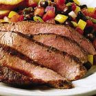 Mesquite-Grilled Flank Steak with Black Bean Salad