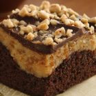 Peanut ButterToffee Cheesecake Brownies
