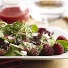 Assorted Greens with Feta, Cinnamon Dusted Pecans and Raspberry Vinaigrette